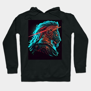 Lion Warrior saphire Hoodie